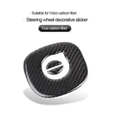 Carbon Fiber Steering Wheel Trim for Volvo XC60 S90 Car Interior Accessory LINGLUYANG