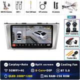 2K QLED Android Head Unit with Wireless CarPlay for Camry XV40
