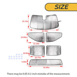 Aluminum Foil Window Visor Insulation for Silverado Sierra Car Interior Accessory HEBE