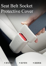 For Zeekr 007 001x Seat Belt Socket Protection Cover Scratch Resistant Silicone Cover Automotive Accessories