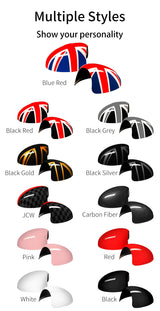 Exterior Mirror Cover Caps for Mini Cooper R50-R53 Car Interior Accessory GMUNI
