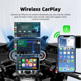 5.0 inch Portable GPS Moto Navigation Wireless CarPlay Android Head Unit EKIY