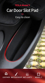 Door Groove Storage Mat Anti-Slip for Tesla Model Y Car Interior Accessory GMUNI