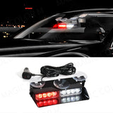 8-LED Windshield Strobe Warning Light Bar