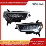 LED Reflection Bowl Headlights for Toyota 4Runner 14-24 Car Interior Accessory Vland
