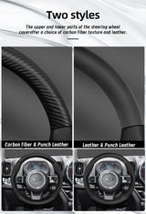 Carbon Fiber Leather Wheel Cover for Mini R50 R56
