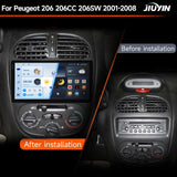 9-inch Android Multimedia System for Peugeot 206 2001–2008 Android Head Unit JIUYIN