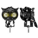 Motorcycle Car LED Headlight Owl Design Auxiliary Spotlight Off-Road Work Light Driving Fog Lamp For ATV Scooter UTV LED Head