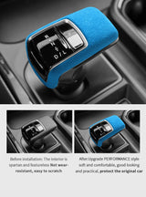 Carbon Fiber For Chevrolet Silverado (2022-2023) Gear Shift Knob Cover Lever Shifter Boot Gear Shift Knob Cover OEM