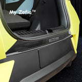 For BYD Dolphin Mini Seagull 2024 2025 2026 Car Rear Guard Plate Trunk Protective ABS Carbon Fiber Cover Interior Accessories