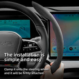 Steering Wheel Cover Anti-Slip Suede for BYD Atto 3 Car Interior Accessory Hocasen