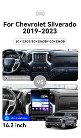 16.2" 4K Android Auto Stereo for Chevrolet Silverado 2019–2023 Android Head Unit Aotsr
