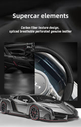 Leather Carbon Fiber Cover for Kia Rio Sportage Car Interior Accessory Hocasen
