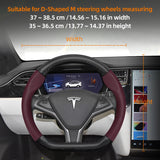 Carbon Fiber Leather Cover for Tesla Model 3 Y X S