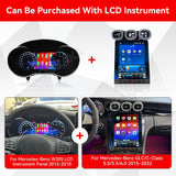 Android 15 GPS Navigation Head Unit for Mercedes Benz GLC C Class Android Head Unit Aotsr two screens 64GB Eight Core