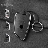Metal and Leather Car Key Case for BMW