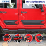 Door Anti-Scratch Plate for Jeep Wrangler JK 4-Door Car Interior Accessory HEBE