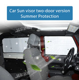 Window Sunshade Foil for Jeep Wrangler JK 2007-2017