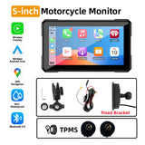 7in Motorcycle GPS Monitor Wireless CarPlay Universal