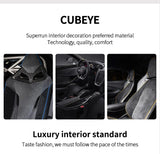 For Audi A6 A7 A7L(2019-2023) Sport Made of Alcantara Center Console Handbrake Button Knob Trim Sticker Interior Accessories