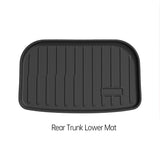 For Tesla Model YL Highland 3 Juniper Y Trunk Mat TPE Front Rear Trunk Cargo Liner Non Slip Waterproof Protector Foot Pad Car