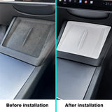 For Tesla Model Y Launch 2025 Model 3 2024 Highland Wireless Charging Silicone Pad Center Control Bottom Mat Car Interior Acc