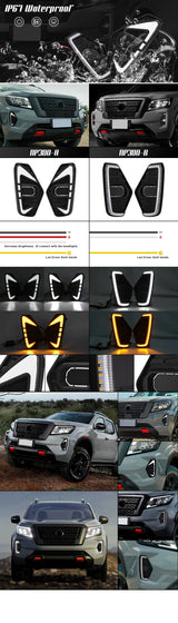 DRL Fog Lights for Nissan Navara NP300 2020-2021 Car Interior Accessory MAGIC COLORM