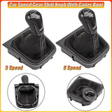 Car Speed Gear Shift Knob With Gaiter Boot for Jetta MK3 SCIROCCO III 137 138 EOS 1F7 1F8 Modified Parts OEM