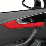 Alcantara Car Interior Door Panel Trim Sticker for Audi A4 A4L S4 Q5L A5 S5 Q5 Q7 Car Interior Accessory OEM