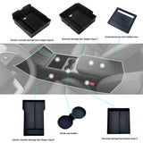 for Tesla Model 3 Highland 2024 Console Armrest Storage Organizer Interior Storage Box Interior Accessorie Interior Accessory