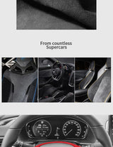 For Honda Accord 10th Gen Facelift & INSPIRE Made of Alcantara Auto Steering Wheel Decorative Frame Trim Sticker Car Accessor
