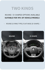 Carbon Fiber Wave Steering Cover for Renault Cars