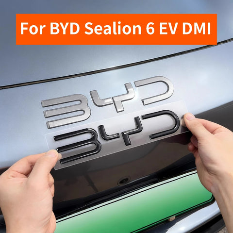BYD Sea Lion Front Emblem Protective Sticker Black Warrior Decorative Accessories Car Emblem Protective BYD