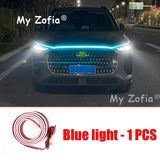 For Chery Tiggo 9 2025 2026 Car Headlight Scan Starting Light Strip LED Daytime Running Light Flexible Decorative Hood Lights