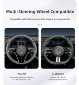 Segmented Leather Wheel Cover for Mercedes-Benz