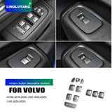 Window Switch Sticker for Volvo S90 XC60 V90CC Car Interior Accessory LINGLUYANG