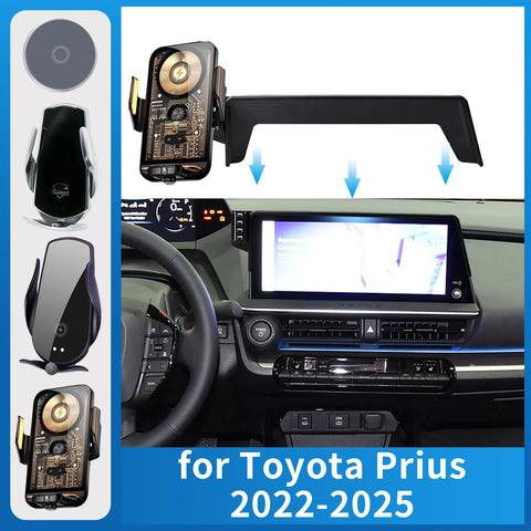 Wireless Charging Phone Mount for Toyota Prius 2022-2025 Car Phone Holder OEM