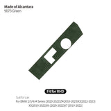 Top Suede Gear Shift Knob Panel Cover Trim Frame Sticker for BMW Series