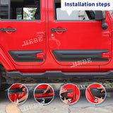 Door Anti-Scratch Plate for Jeep Wrangler JK 4-Door Car Interior Accessory HEBE