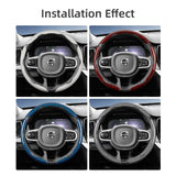 Carbon Fiber Texture Wheel Cover for Volvo XC60 Car Interior Accessory Hocasen