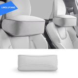 Artificial Leather Headrest Cover for Volvo XC90 S90 Car Interior Accessory LINGLUYANG