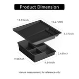 Chevy Silverado EV 2024-2026 Center Console Storage Box Tray Double-layer Organizer Accessories Tidying ABS 2PCS Car Interior
