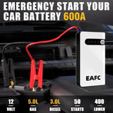 Portable Car Jump Starter Power Bank Car Booster Charger 12V Starting Device Car Jump Starter EAFC