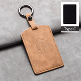 Car Remote Key Case Cover For Leapmotor C16 B01 C10 C11 Sheep Suede Car Key NFC Card Protector Shell Kychain Holder Accessories