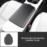 For XPeng G6 Central Control Armrest Box Protective Leather Cover Scratch-resistant Pad Auto Interior Anti-slip Accessories