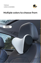 Premium Adjustable Memory Foam Car Neck Pillow with Ice Silk Fabric