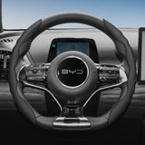 BYD Breathable Sports Wavy Leather Steering Wheel Cover