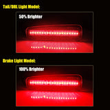 LED Rear Bumper Reflector Light Trim for Honda Accord 13-15 Car Interior Accessory iJDM