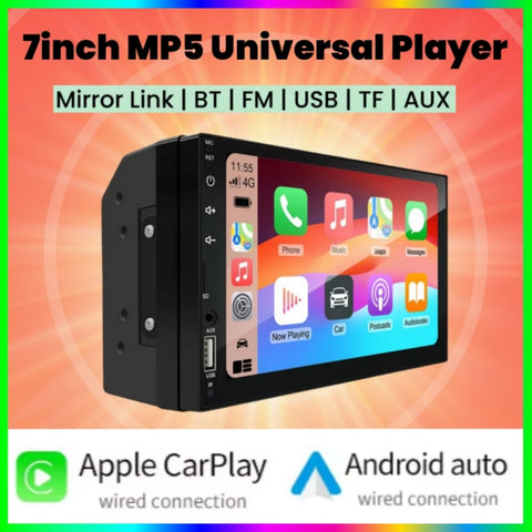 7-Inch HD Touch Screen CarPlay Android Auto Radio Player Portable CarPlay Screen OEM