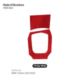 Center Console Panel Trim Frame Sticker for BMW 3er G20 G21 G28 Interior Custom Tuning Accessories Made of Alcantara